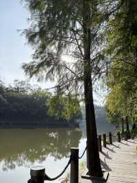 山丘環抱下的寧靜寺廟  