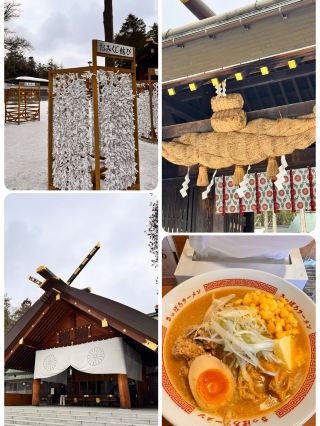 獨自一人，更自由，也因此踏上了更深刻的旅程。三月在北海道❄️ 北海道神社的靜謐清晨，蘇