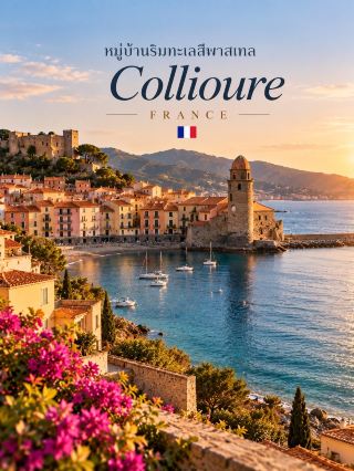 🏘️ หมู่บ้านริมทะเลสีพาสเทลที่สวยเหมือนภาพวาด 🇫🇷
Collioure, France

ถ้าชอบเมืองเล็ก ๆ ริมทะเลที่มีทั้งบ้านสีสวย เรือประมง ถนนแคบ ๆ และปราสาทเก่า ที่นี่คืออีกมุมของฝรั่งเศสที่น่าเดินมาก 🌊🎨

Collioure อยู่ทางตอนใต้ของฝรั่งเศส บนชายฝั่ง Côte Vermeille ใกล้ชายแดนสเปน เมืองเล็ก ๆ แห่งนี้มีบรรยากาศแบบ Mediterranean ผสมวัฒนธรรม Catalan และมีทั้งท่าเรือ เมืองเก่า และแนวชายฝั่งอยู่ในระยะเดินถึงกัน 🏘️

ไฮไลต์คือ Notre-Dame-des-Anges โบสถ์ริมทะเลที่มีหอระฆังตั้งอยู่ติดกับน้ำ เป็นภาพจำของเมืองที่เห็นแล้วรู้ทันทีว่าเป็น Collioure ⛪🌊

อีกจุดที่น่าแวะคือ Château Royal de Collioure ปราสาทเก่าแก่ที่ตั้งอยู่ริมทะเล สามารถขึ้นไปชมวิวเมืองและทะเลแบบกว้าง ๆ ได้ ปัจจุบันยังมีนิทรรศการและกิจกรรมทางวัฒนธรรมจัดขึ้นด้วย 🏰

🎨 ที่นี่ยังมีเรื่องราวด้านศิลปะที่น่าสนใจมาก เพราะ Henri Matisse และ André Derain เคยมาที่ Collioure ในปี 1905 และผลงานจากช่วงเวลานั้นมีส่วนสำคัญต่อประวัติศาสตร์ศิลปะ Fauvism

✨ ถ้ามีเวลา ลองเดินตาม Chemin du Fauvisme เส้นทางที่พาไปตามสถานที่ซึ่งเกี่ยวข้องกับศิลปินทั้งสอง แล้วค่อยเดินเล่นต่อในย่านเก่าอย่าง Mouré และ Port d’Avall

Collioure เป็นเมืองที่ไม่ได้มีแค่ “วิวทะเลสวย” แต่รวม ศิลปะ ประวัติศาสตร์ บ้านสีพาสเทล และบรรยากาศเมืองท่าเล็ก ๆ ไว้ด้วยกันอย่างลงตัว 🇫🇷💙

#Collioure #FranceTravel #CoteVermeille #Mediterranean