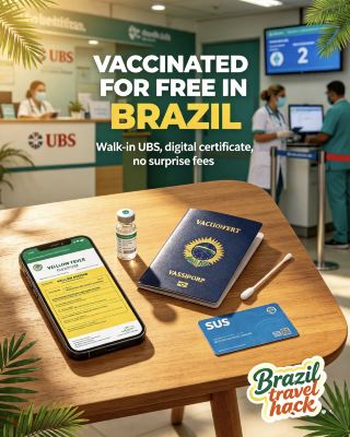 💉 วัคซีนไข้เหลือง — ฟรี รวดเร็ว และเป็นมิตรในบราซิล! 🇧🇷