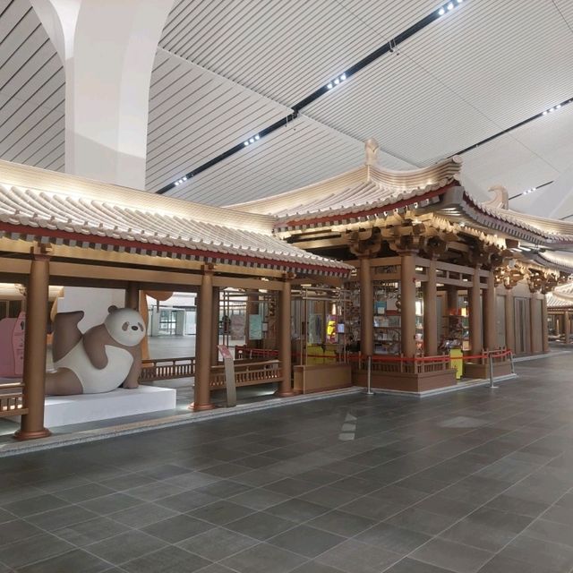 Xi'an airport is an elegant, new airport.