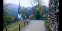 Swiss town of Wengen scenery
