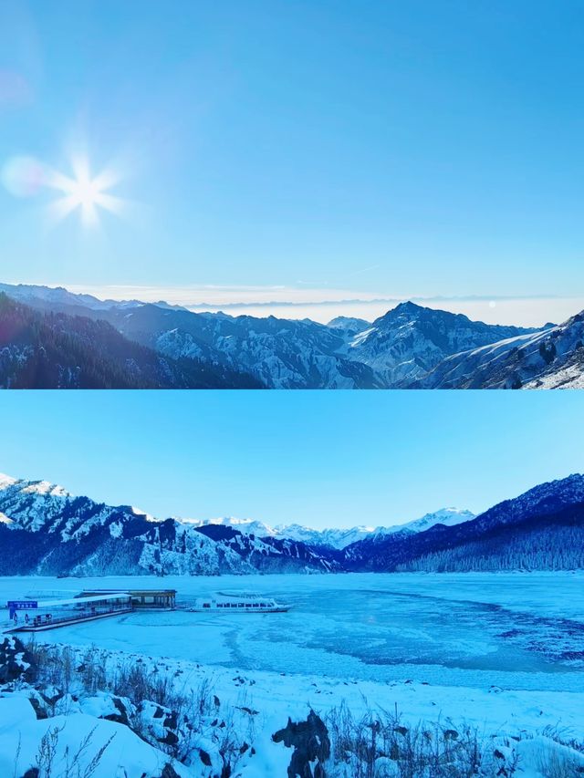 冬日天山天池:白雪皚皚的天上之境