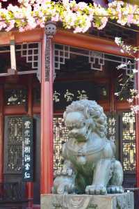 成都棠湖公園「柔枝恰恰語流鶯，西府名花冠蜀城