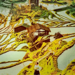 中国絵画　山道　Old Chinese painting 中国絵画 山道 Old Chinese painting 美術品・アンティーク