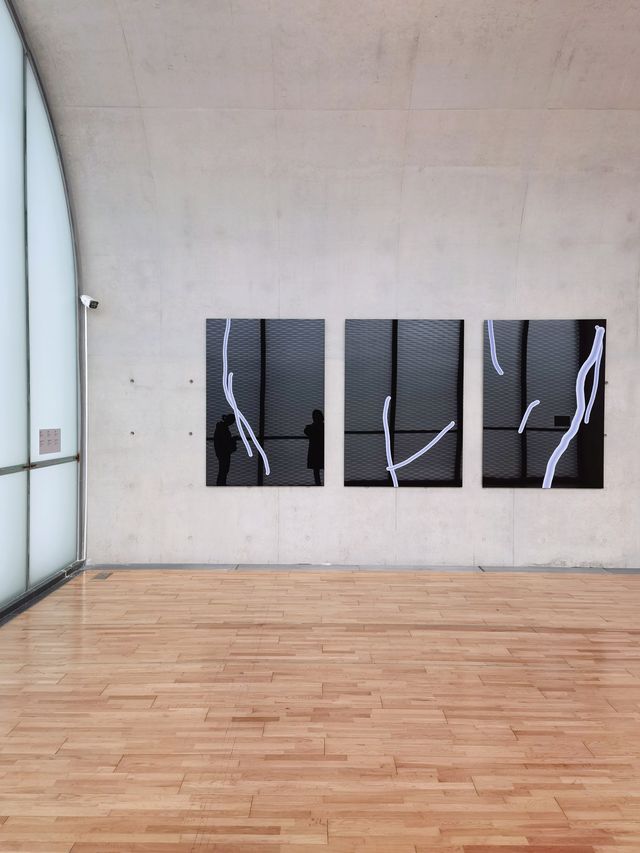 龍美術館建築的獨特性，與「繪畫」作品相得益彰。