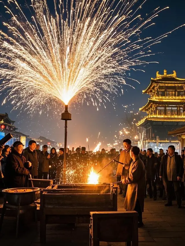 Astonishing! Kaifeng Iron Flower: A Miracle of Intangible Cultural Heritage Under a Shower of Sparks
