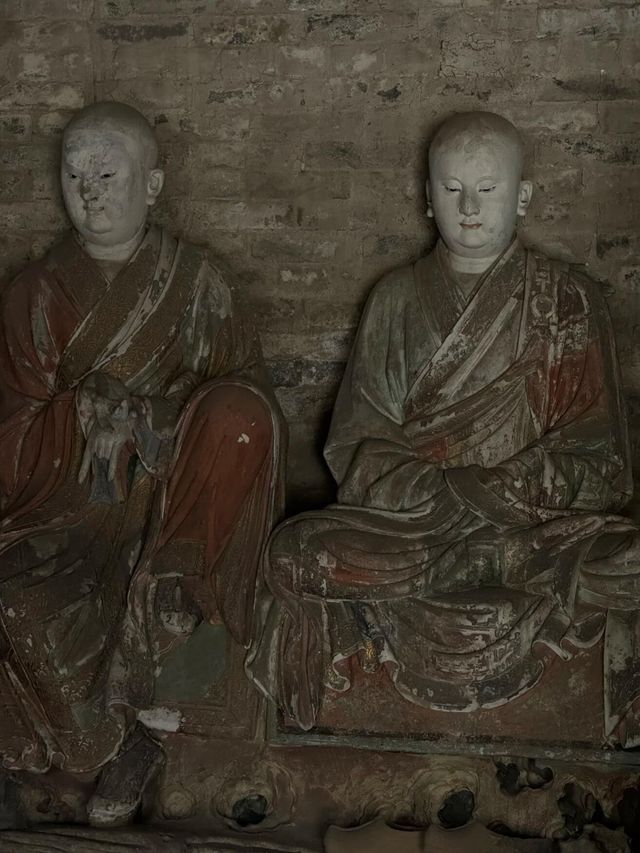 被山西古寺的羅漢彩塑震撼到了！