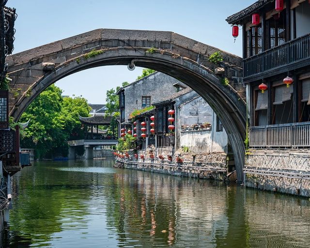 南潯古鎮 江南水鄉遊船 湖州夏天
