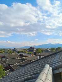 坐在庭院中,看陽光透過綠植在水系旁灑下斑駁光影