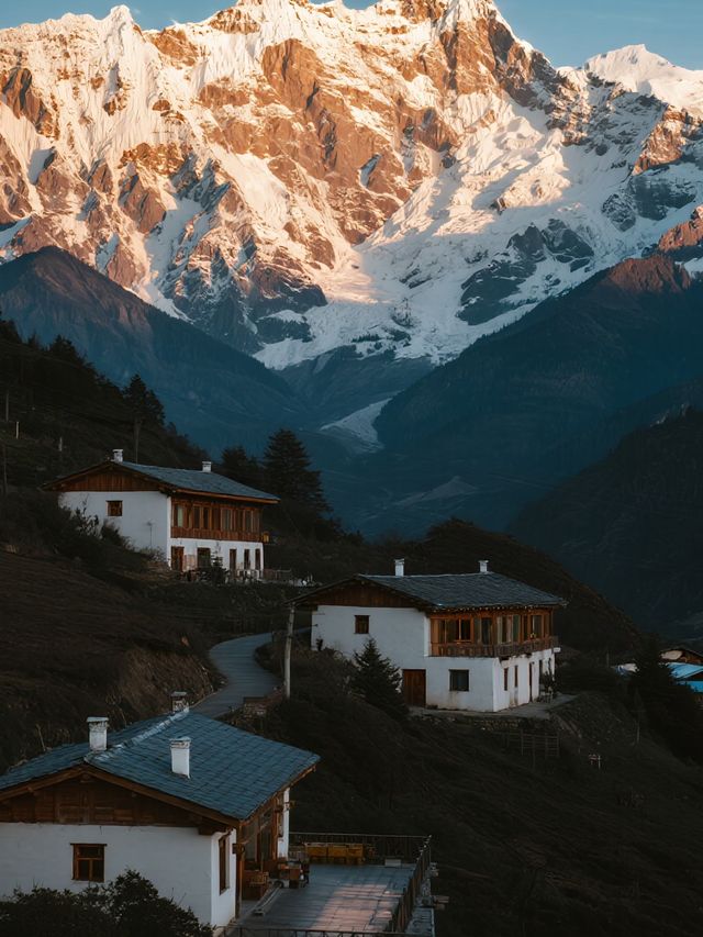 林芝親子錯峰遊！松贊山居帶娃看冰川雪山