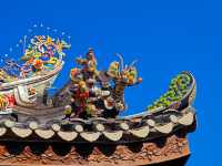 古建屋頂七彩雕