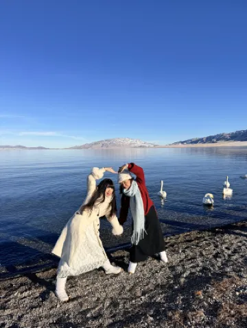 I want to say thank you to Sayram Lake 🫧 I finally have a life photo!