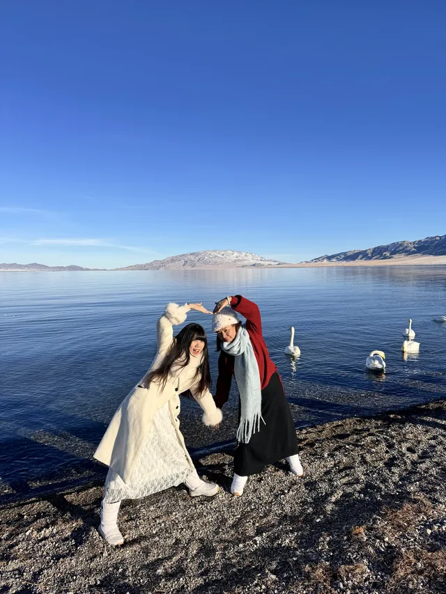 想跟賽里木湖說謝謝🫧人生照片有了！