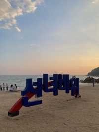 일몰이 아름다운 인천 선녀바위해수욕장🌅🧡