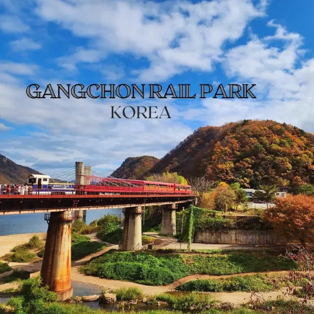 Pedalling around Gangchon Rail Park