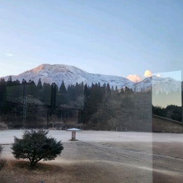 아소산에서 풍경에감탄하자 구마모토에 심장