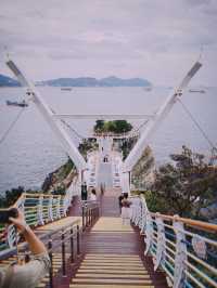 🇰🇷釜山松島半日遊👣松島的橋都有鐵網還有玻璃透明的設計🙈