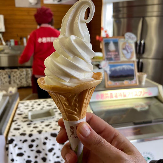 Koiwai farm; try their milk!