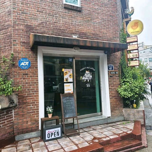 🍆🍒길동 카페 조용하게 책읽기 좋은 북카페 읽음