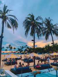 A very beautiful tanjong beach club singapore 🇸🇬 