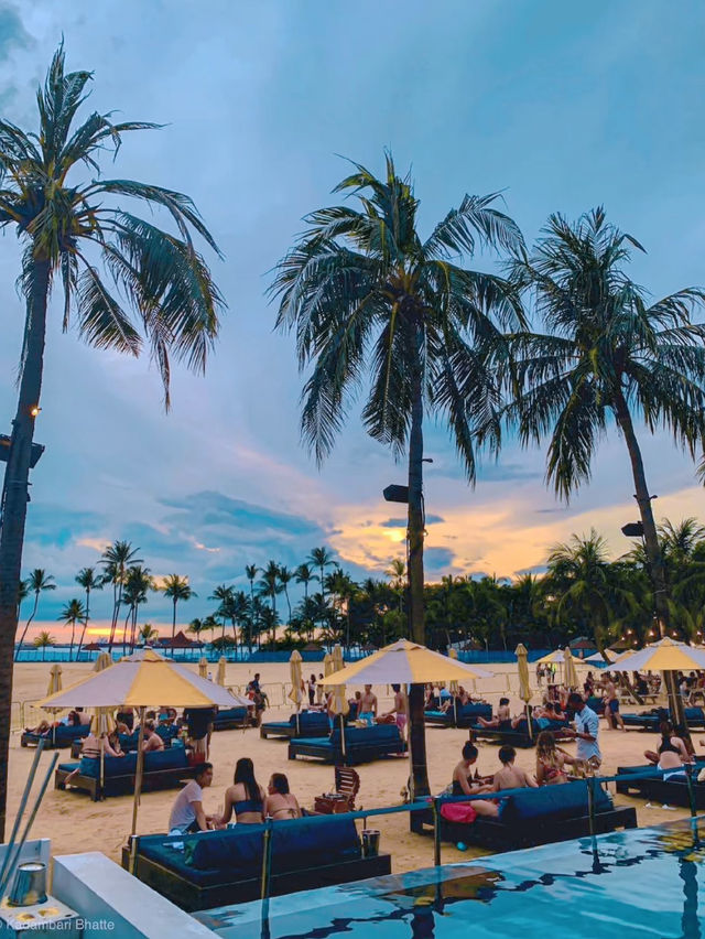 A very beautiful tanjong beach club singapore 🇸🇬 