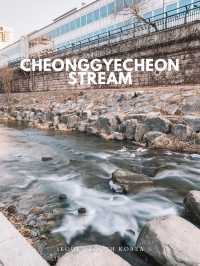 One find day at Cheonggyecheon Stream in Seoul 🇰🇷