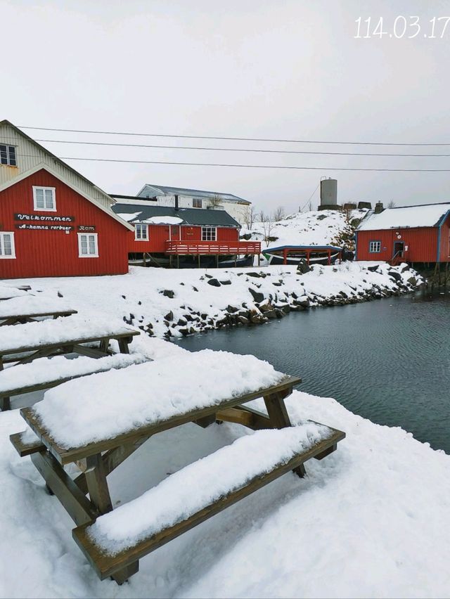 超美的羅弗敦群島雪景