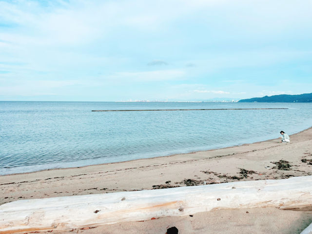 九州祕境夕陽海灘｜別府市內溫柔片刻 🏖️北濱海灘
