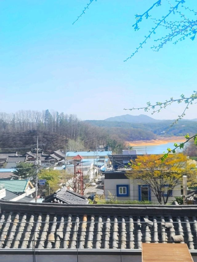 안동호를 가로질러보는💚 안동예끼마을