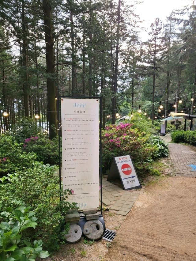 독보적 분위기의 숲속 힐링카페