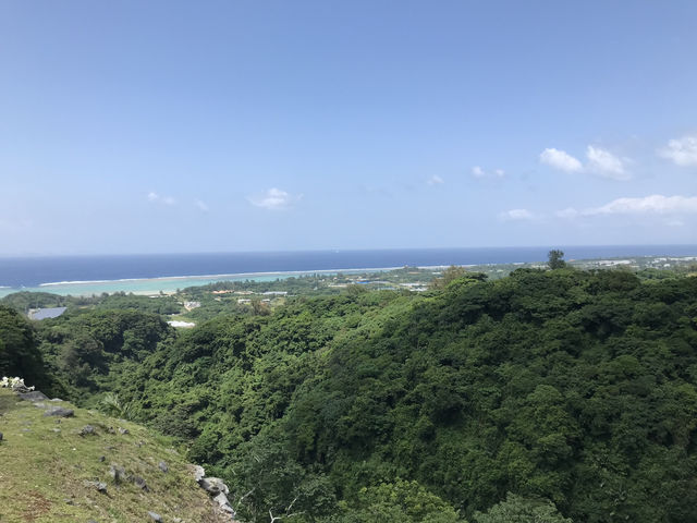沖繩自由行（史跡 今歸仁城）海岸線可看到戰機飛過