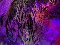 Magnificent Stalactite Formations in Rainbow Colors at the Silver Cave of Guilin