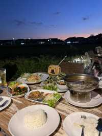 Sunset dinner at KEPT Cabana