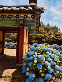A Unique Wedding Photo Zone Amidst Blooms and Legend