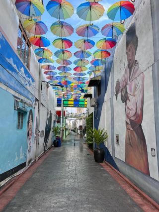 Street art between alley @ Muar