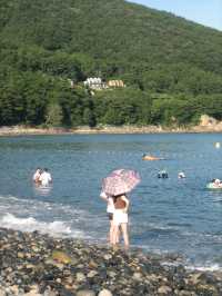 파도와 돌멩이 속 힐링, 거제 몽돌해변