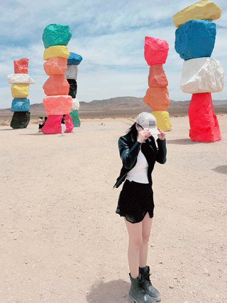 Explore Clark County's Insta-famous art stop — the Seven Magic Mountains!🌈 Just a quick 30-minute drive from Las Vegas, this spot is all about bold color and desert vibes.

Top Spot to Visit
Seven Magic Mountains  
Address: S Las Vegas Blvd, Las Vegas, NV 89054, United States  
Hours: Open year-round, all day (yes, sunrise & sunset both look magical here!)  
💡Pro tip: Arrive at sunrise if you want those epic boulder stacks minus the crowds — or go golden hour for top-tier photos. Don’t forget water and sunscreen; the desert sun can be intense and there’s no shade.

Getting There  
Easiest way is to rent a car from Las Vegas and drive straight down Las Vegas Blvd — plenty of parking and way less stress than taxis or rideshares. The site is super accessible: a short walk from the lot (no hiking required).

Food & Fuel  
There are no food stands or restrooms right at the artwork, so grab coffee, snacks, or lunch on your way out of Vegas. I recommend stocking up in town before heading out, or plan a cute picnic to enjoy nearby if the weather’s good.

Destination Tips  
· No entry fee! Totally free to experience.  
· Perfect for families, solo travelers, and friends who want those quirky, unforgettable photos.  
· Wear comfy shoes — you'll be wandering around gravel and sandy paths.

Seven technicolor totems in the Mojave make for one of Nevada's most iconic pit stops. 🎨  
#SevenMagicMountains  #ClarkCountyTravel  #VegasDayTrips 