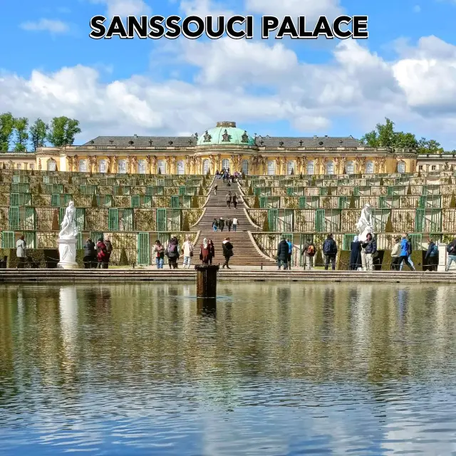 Beautiful Sanssouci Palace & Park at Portsdam