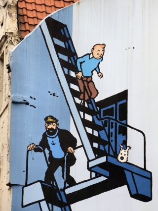 A Tintin Fan's Paradise in Brussels: Murals, Shops, and the Comics Museum
