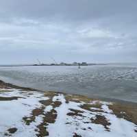  Winter Land at Frozen Qinghai Lake