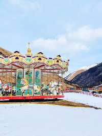 成都娃兒的冬日夢想：鷓鴣山，鵝毛大雪中的滑雪樂園