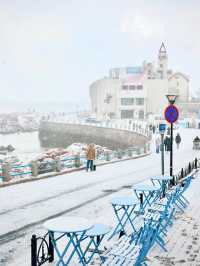 人生建議：一定要在下雪天拍青島！絕絕子！