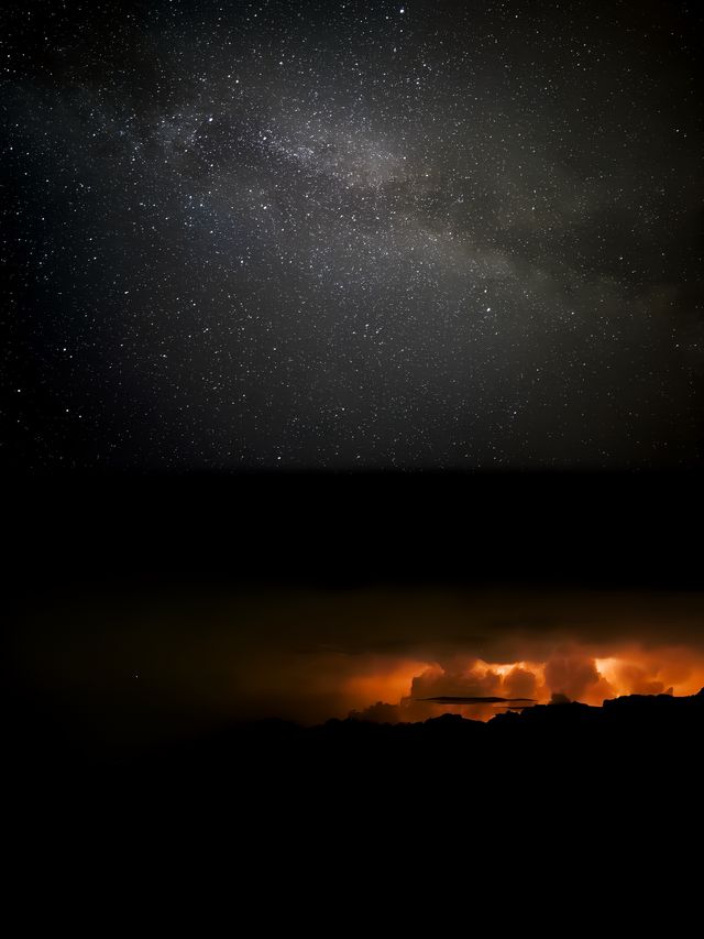 東靈山夜爬星辰大海觸手可及