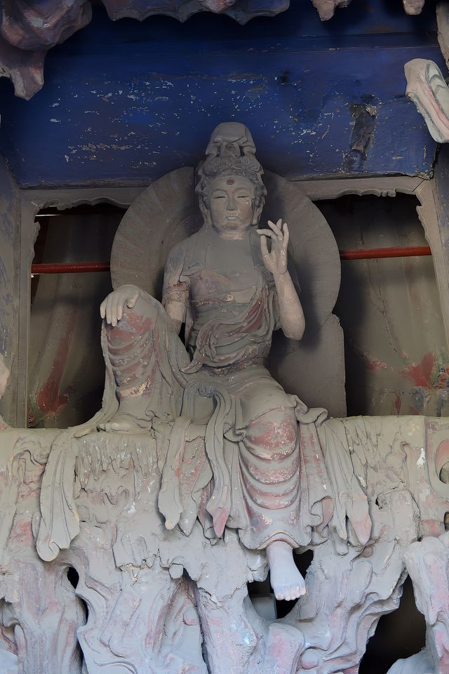 獨樂寺泥塑。