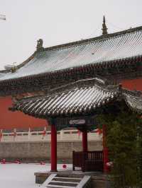 鄭州文廟！趁著下雪的時候來打卡吧