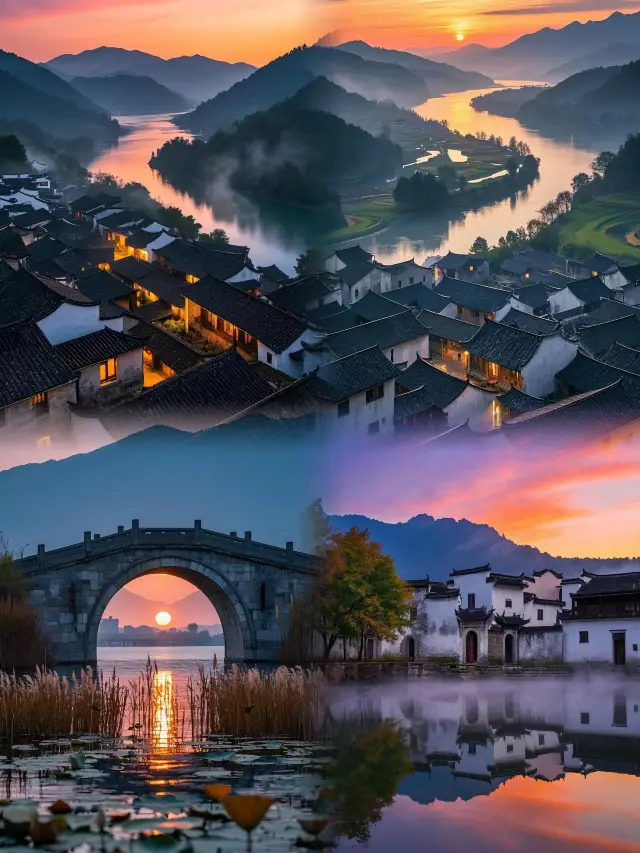 "Anhui, Half Landscape, Half Poetry! A Dream of Huizhou, Ink Painting of Jiangnan"