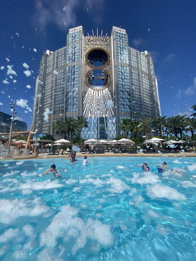 🏖️【澳門新濠影匯水上樂園｜夏日初體驗太治癒～