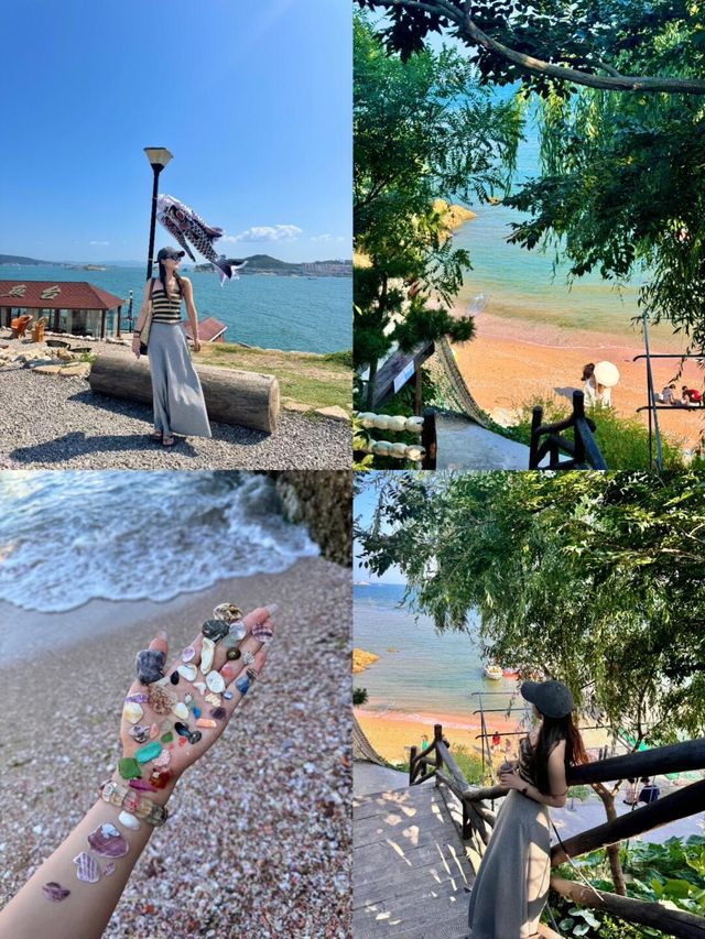 威海旅遊寶藏拍照打卡點同貝殼沙灘🩵