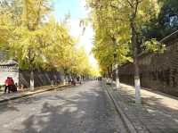 孔府外牆半壁街，初冬打卡聖地